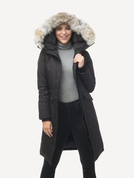 Пуховое пальто Morgan (Женский; M; Black)